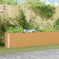 Skrzynie ogrodowe - Skrzynia ogrodowa vidaXL Podniesiona grządka ogrodowa 485 x 50 x 68 cm stal ocynkowana - miniaturka - grafika 1