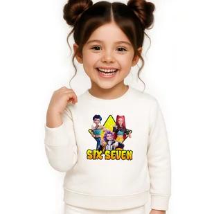 BLUZA DZIECIĘCA 67 SIX SEVEN VIRAL HUNTRIX 134-140 DLA CHŁOPCA DZIEWCZYNKI - Bluzy dla dziewczynek BLUZA DZIECIĘCA 67 SIX SEVEN VIRAL HUNTRIX 134-140 DLA CHŁOPCA DZIEWCZYNKI - Bluzy dla dziewczynek - miniaturka - grafika 1