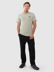 4F Spodnie casual męskie - czarne 3XL - Spodnie męskie - miniaturka - grafika 1