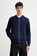 Swetry męskie - Calvin Klein kardigan męski kolor granatowy LV040EM324 - miniaturka - grafika 1
