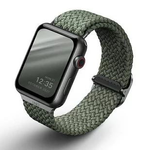 UNIQ pasek Aspen Apple Watch 44/42/45mm Braided zielony/cypress green - Akcesoria do smartwatchy - miniaturka - grafika 1