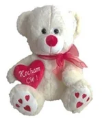 Maskotki i pluszaki - Biały Miś Z Sercem Kocham Cię Duży - miniaturka - grafika 1