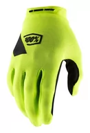 Rękawiczki rowerowe - 100%, Rękawiczki kolarskie, Ridecamp Glove fluo yellow, limonkowy, rozmiar XXL - miniaturka - grafika 1