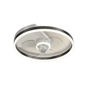 Wentylatory sufitowe - Wentylator sufitowy z oświetleniem, ściemnialny LED, nowoczesny design, C3, bezstopniowe ściemnianie - miniaturka - grafika 1