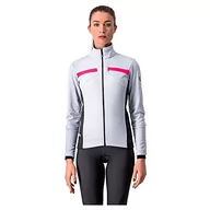 Kurtki męskie - castelli Męska kurtka Dinamica, srebrno-szara/ciemnoszara/różowa odblaskowa, M - miniaturka - grafika 1