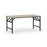 Stoły i stoliki do biura - Stół konferencyjny FAST READY z czarnym stelażem, 1600 x 800 x 750 mm, brzoza - miniaturka - grafika 1