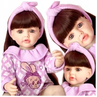Lalki dla dziewczynek - Lalka Reborn Jak Żywa Bobas Dziecko Dziewczynka Duża 50 cm jak prawdziwa - miniaturka - grafika 1