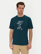 Koszulki męskie - New Balance T-Shirt MT51978 Zielony Relaxed Fit - miniaturka - grafika 1