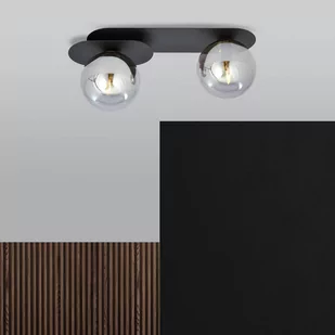 Emibig Plaza lampa sufitowa 2-punktowa czarna/grafitowa 1119/2 - Lampy sufitowe - miniaturka - grafika 3