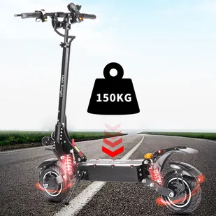 Hulajnoga elektryczna Halo Knight T108 10-calowe opony drogowe, silnik 1000W*2, maks. prędkość 65km/h - Czarny - Hulajnogi elektryczne - miniaturka - grafika 11