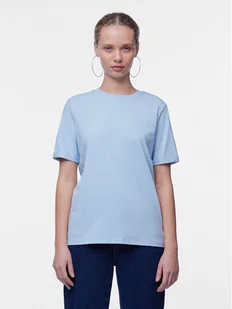 Pieces T-Shirt Ria 17086970 Niebieski Regular Fit - Koszulki i topy damskie - miniaturka - grafika 1
