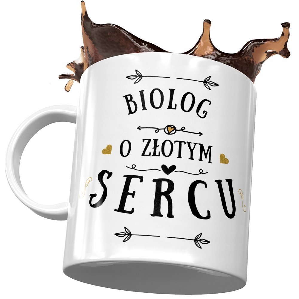 Dla Biologa Kubek na Urodziny Imieniny na Prezent z Nadrukiem ze Zdjęciem + Opakowanie na prezent (wzór 02)