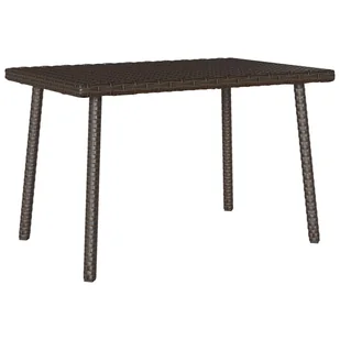 vidaXL Stolik kawowy ogrodowy prostokątny brązowy 60x40x37 cm - Stoły ogrodowe - miniaturka - grafika 1