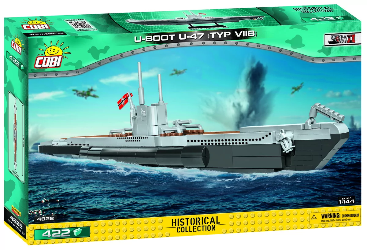 Cobi Polska S.A. Klocki Mała Armia U-Boot U-47 TYP VII B 4828