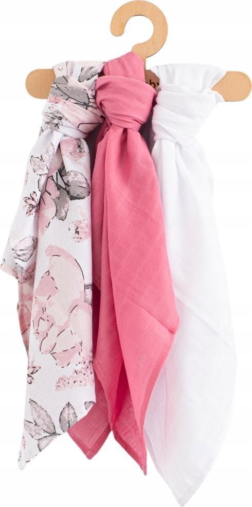 Pielucha MUSLIN 3 pak incl.1x tetra, roz. 70x80