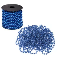 Ozdoby bożonarodzeniowe - Springos Springos Łańcuch na choinkę perły koraliki 10m 8 mm niebieski UNIWERSALNY 28198-uniw - miniaturka - grafika 1