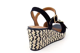 Geox Damskie sandały D PANAREA espadryle Wedge Sandal, granatowe, 39 EU, grantowy, 39 eu - Espadryle damskie - miniaturka - grafika 1