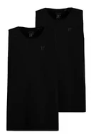 Koszulki męskie - JP 1880 Męskie, duże rozmiary, duże rozmiary, odzież męska L-8XL, tank top, 2 sztuki, bez rękawów, do 8 XL 796858, Medium Grey Melange, 5XL - miniaturka - grafika 1