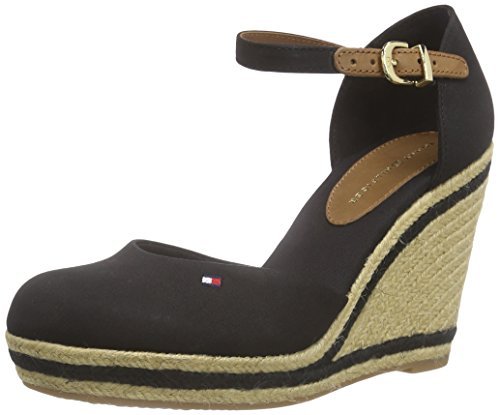 Tommy Hilfiger E1285 mma 7D Espadryle damskie, czarny - czarny (Black 990) - 41 EU