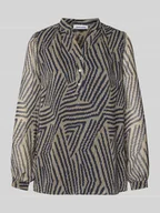 Bluzki damskie - Bluzka z dekoltem w serek - miniaturka - grafika 1