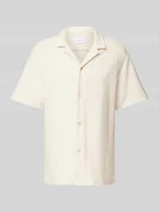 Koszule męskie - Koszula casualowa o kroju regular fit z wzorem w paski - miniaturka - grafika 1