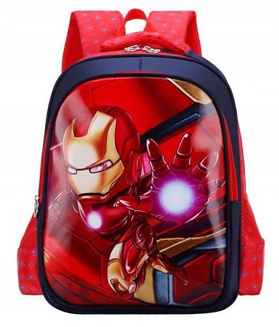 Plecak szkolny dla chłopca IRON MAN solidny A4 mocny AVENGERS wielokomorowy
