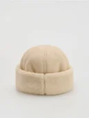 Czapki damskie - Reserved - Czapka pilotka - złamana biel - miniaturka - grafika 1