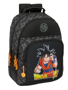 Safta DRAGON BALL COMBAT - Plecak szkolny dla dzieci, idealny dla dzieci w różnym wieku, wygodny i wszechstronny, jakość i wytrzymałość, 32 x 15 x 42 cm, Czarny (Black), M, Casual - Plecaki szkolne i tornistry - miniaturka - grafika 1
