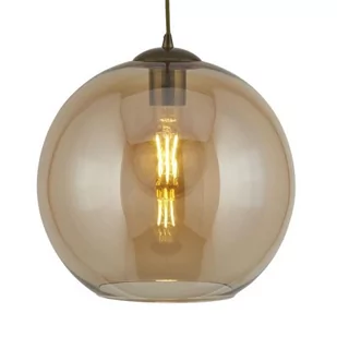 Searchlight Lampa wisząca Balls z kulą kolor bursztynu 25 cm - Lampy sufitowe - miniaturka - grafika 1