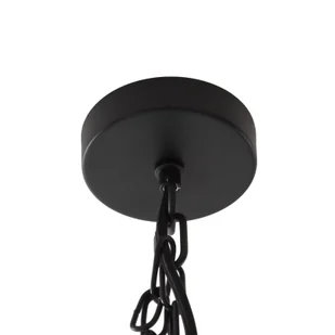 Lampa wisząca Lucande Kaeloria, czarny/mosiądz, aluminium, Ø 35 cm - Lampy sufitowe - miniaturka - grafika 3