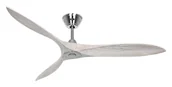 Wentylatory sufitowe - Energooszczędny wentylator sufitowy z pilotem Eco Airscrew szczotkowany chrom / szczotkowana biel - miniaturka - grafika 1