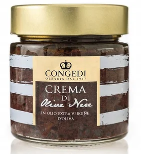 Krem z czarnych oliwek Crema di Olive Nere 220g - Congedi premium pesto - Pasztet i przetwory mięsne - miniaturka - grafika 1
