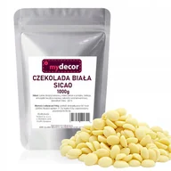 Słodkie kremy i masła - Czekolada BIAŁA Sicao do fondue fontann pralin 1 kg Callebaut pastylki - miniaturka - grafika 1