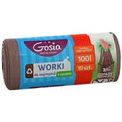 Worki na śmieci - Gosia Politan Worki do segregacji odpadów organicznych 100 l, 10 szt. - miniaturka - grafika 1