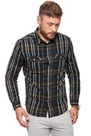 Koszule męskie - Wrangler, Koszula męska, Ls 2Pkt Flap Shirt Dusty Olive W5982T245, rozmiar S - miniaturka - grafika 1