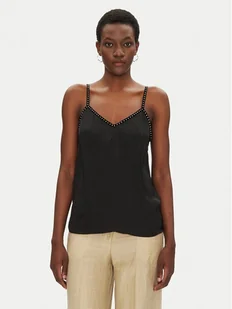 Morgan Top 251-OSTUD Czarny Regular Fit - Koszulki i topy damskie - miniaturka - grafika 1