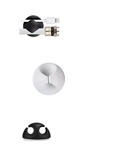 Uchwyt na kabel do ładowania, klipsy do kabli, samoprzylepny, organizer na biurko, do kabli słuchawkowych, kabel sieciowy, kabel do ładowania telefonu komórkowego, 1 sztuka, 1,3 cala, biały