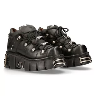 buty NEW ROCK ITALI NEGRO, ITALI NEGRO, ITALI NEGRO, TOWER NEGRO ACERO + lateral + puntera + traser [M-106N-S16]-39 - Półbuty męskie - miniaturka - grafika 1