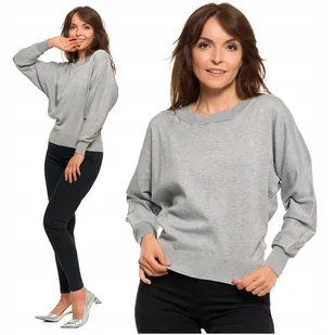 Elegancki SWETER DAMSKI z Luźnymi Rękawami Klasyczny Modny MORAJ XL/XXL - Swetry damskie - miniaturka - grafika 1