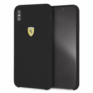 Ferrari Hardcase do iPhone XS Max czarny/Silicone FESSIHCI65BK - Etui i futerały do telefonów - miniaturka - grafika 1