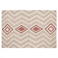 Dywany - Dywan bawełniany 140 x 200 cm beżowo-różowy KASTAMONU - miniaturka - grafika 1