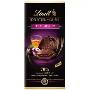 LINDT czekolada Edelbitter Mousse Pflaume-Rum 150g - Czekolada - miniaturka - grafika 1