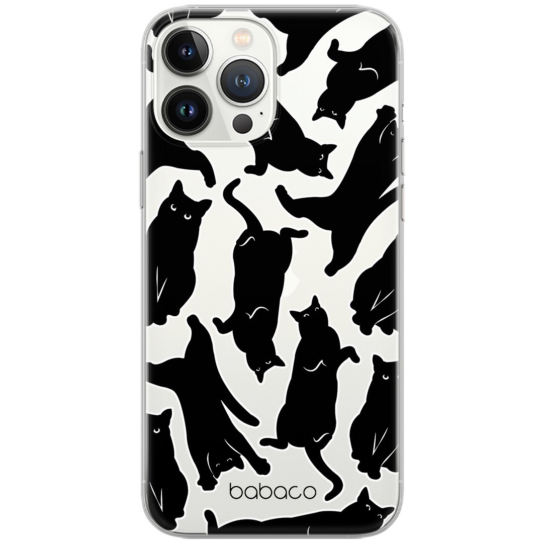 Etui do Samsung GALAXY NOTE 20 Koty 005 Babaco Nadruk częściowy Przeźroczysty