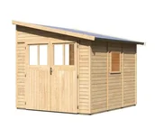 Altany ogrodowe - KARIBU dom drewniany BOMLITZ 3 (68862) natur - miniaturka - grafika 1