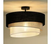 Lampy sufitowe - Duolla - Żyrandol natynkowy TRIO 1xE27/15W/230V śr. 45 cm czarny/szary/biały - miniaturka - grafika 1