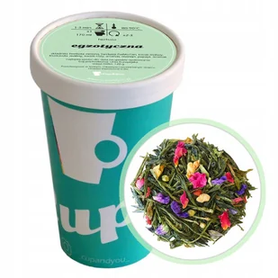 Herbata zielona EGZOTYCZNA truskawki maliny kwiat róży ananas mango papaja - herbata liściasta sypana mieszanka napar susz - Herbata - miniaturka - grafika 1