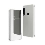 Etui i futerały do telefonów - Flip View futerał etui z klapką Huawei P30 Lite srebrny - miniaturka - grafika 1