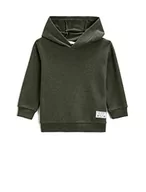 Bluzy dla chłopców - Koton Chłopięca bluza z kapturem Basic Textured, khaki (894), 4-5 lat - miniaturka - grafika 1