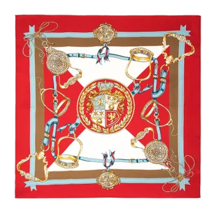 Damska apaszka jedwabna wzorzysta - Apaszki i szaliki męskie - miniaturka - grafika 1