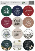 Dewocjonalia - Zestaw naklejek 15 - wiara góry przenosi - miniaturka - grafika 1